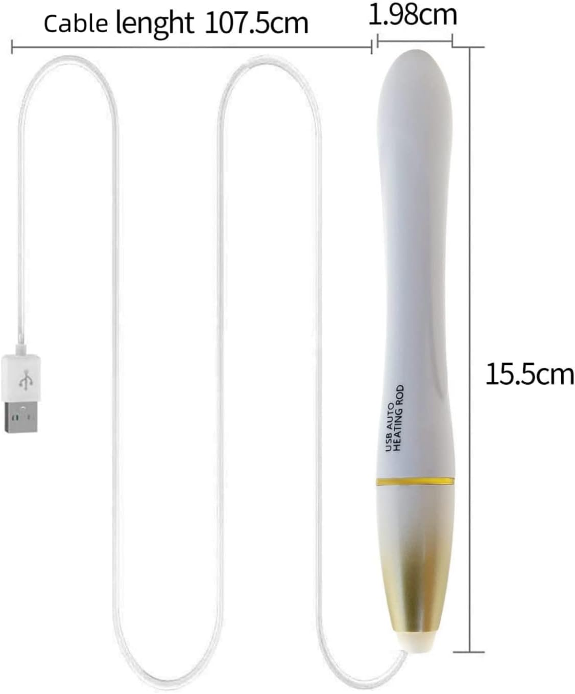 Nuhui AUTO Heater Stick Warmer LED Indicator Heating Stick AUTO 38 Control 4-5 Minutes Heating Portable Carry Ceoheat USB Hands Warmer image number 1