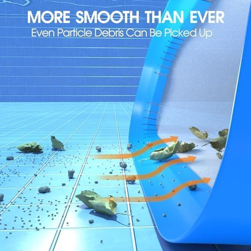 17.5'' Ultra Fine Mesh Pool Skimmer Net Rake for Sand Silt Pollen Debris - Super Extra Fine Nylon Cleaning Pool Net for above Ground & In-Ground Swimming Pools