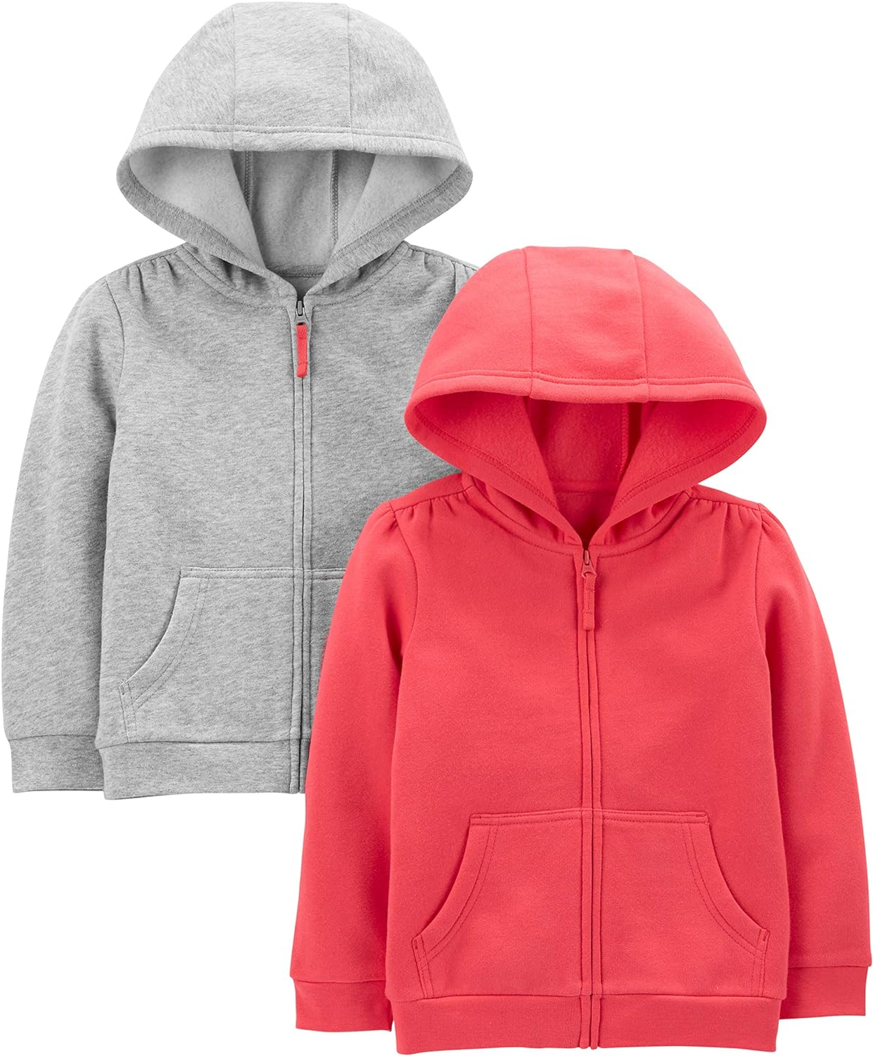 Simple Joys by Carter'S Girls' 2-Pack Fleece Full Zip Hoodies