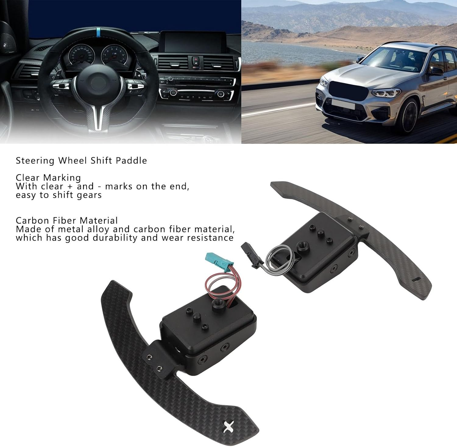 Steering Wheel Paddle for 2 Series G42 2021-2023, 3 Series G20 G21 2018‑2023, 4 Series G82 G83 2020‑2023, Universal for G Chassis Cars image number 2