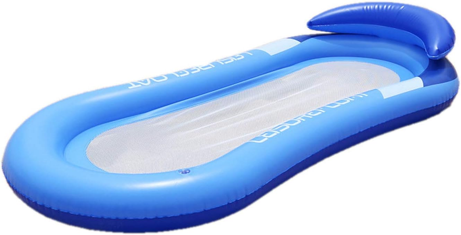Portable Inflatable Hammock Floatings Bed Row Lounges Folding Swimming Bed Summer Outdoor Swimming Pool Water Pool Party Beach Hammock,Blue image number 4