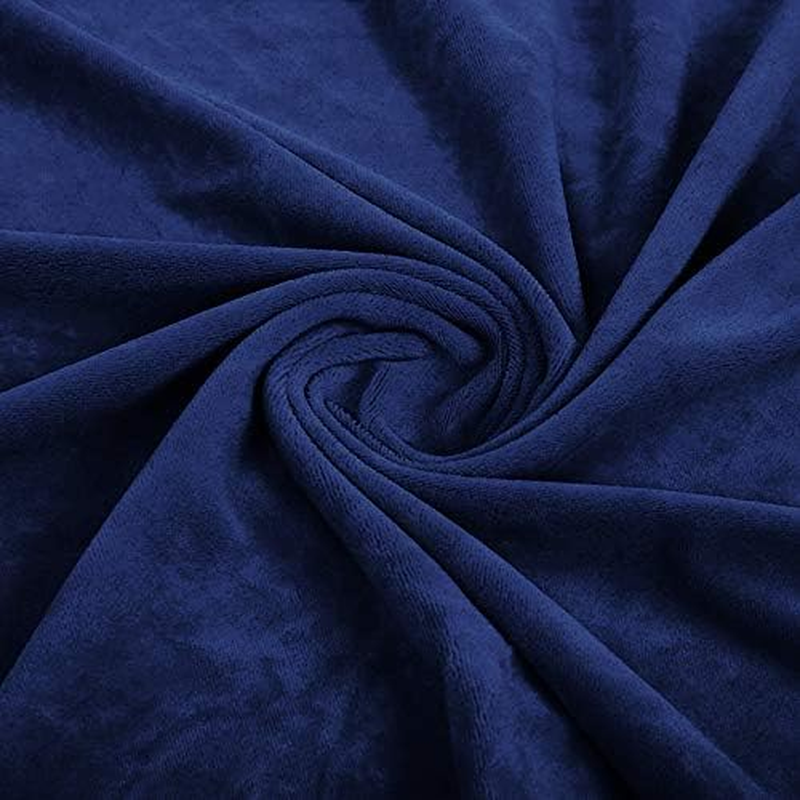 TL Care Heavenly Soft Chenille Crib Sheet, Navy, 28" X 52" image number 4