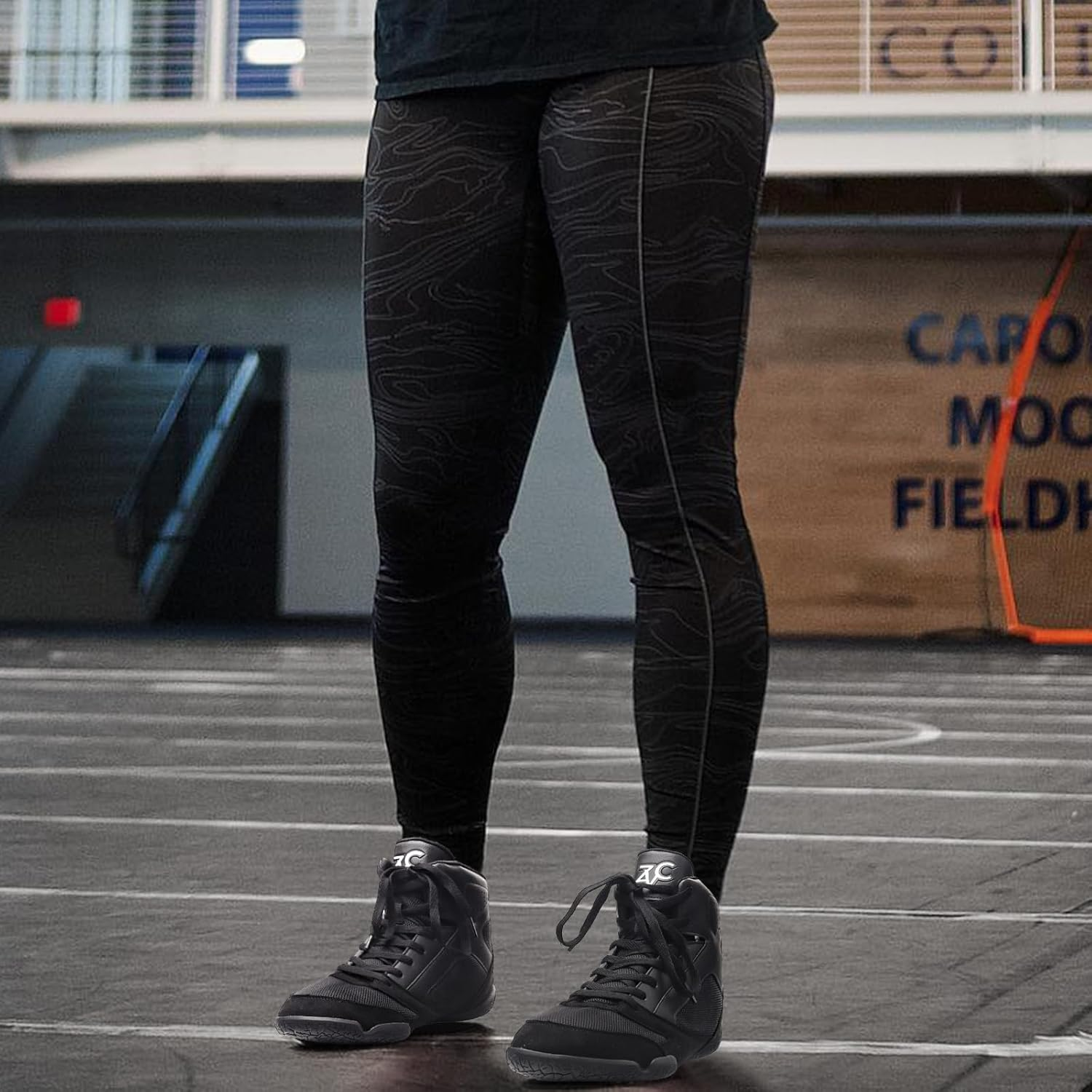 ZVC Wrestling Shoes Men Boxing Shoes for Fighting Shoes Powerlifting Bodybuilding Boots Footwear image number 2