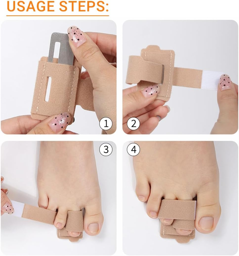 JYNVO 4 Pcs Toe Separator Set Hammer Toe Corrector Hallux Valgus Corrector Toe Separators for Hallux Valgus Correction Overlapping Toe for Women and Men image number 3
