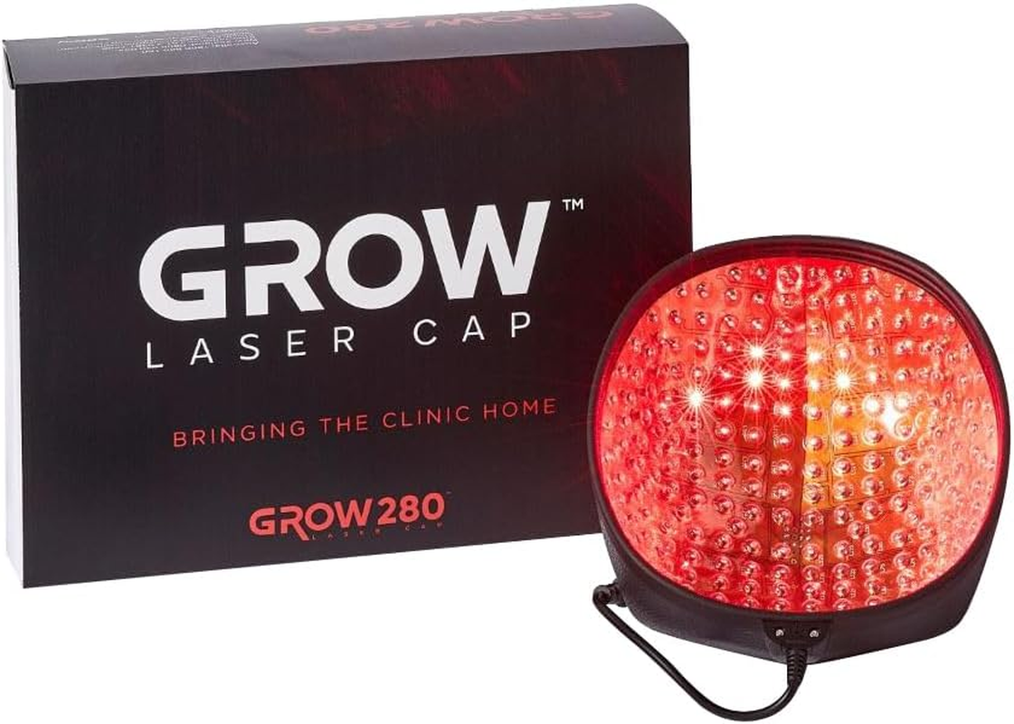 Grow Laser Cap 280 Medical Grade Laser Diodes for Hair Regrowth Men and Women, FDA Cleared, At-Home Hair Loss Regrowth Device, Low Level Laser Therapy (LLT) image number 6