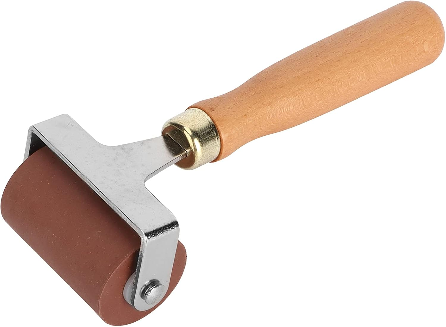 Soft Flexible Rubber Roller Craft Stamping Brayers Art Craft Roller, Rubber Brayer Roller for Printmaking Scrapbooks Ink Distribution (5Cm) image number 5