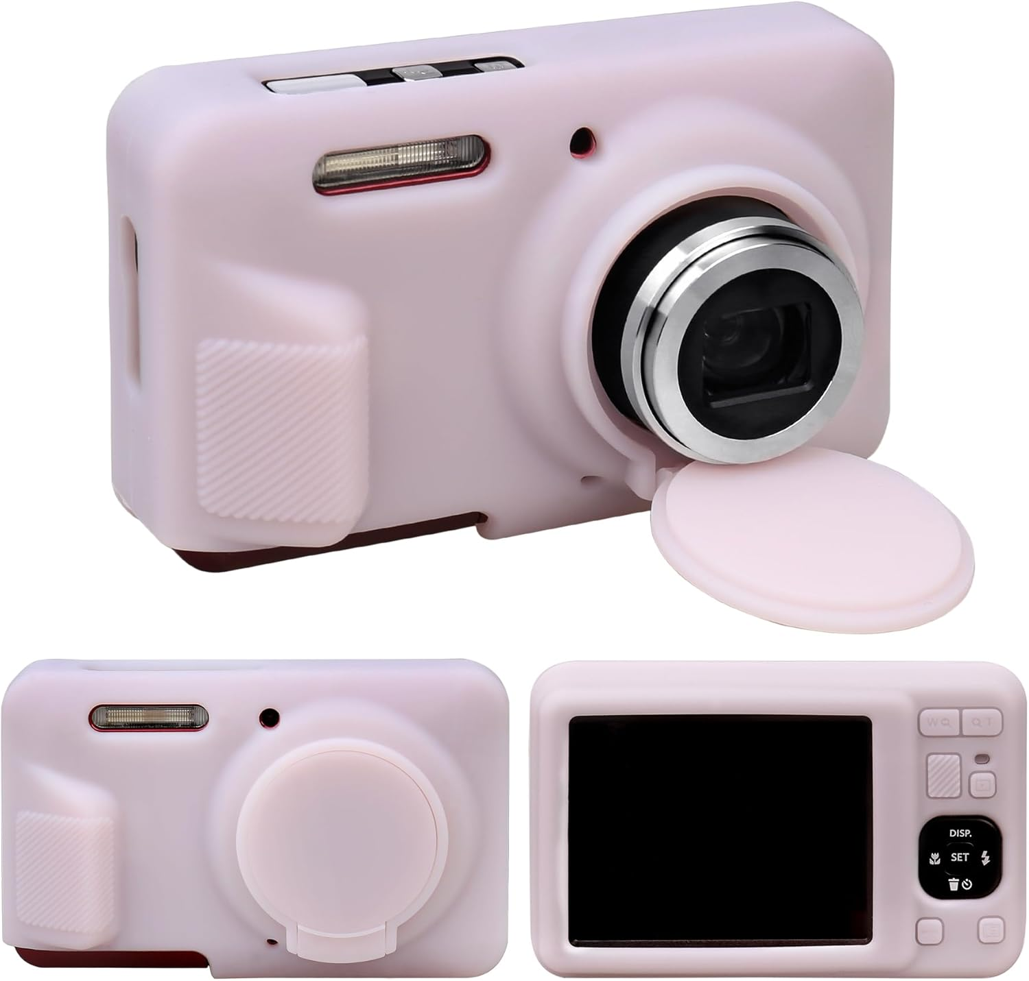 RAIALL Case for Kodak PIXPRO FZ55 Digital Camera, Soft Silicone Protective Case for Kodak PIXPRO FZ55 Vlogging Camera, Lightweight FZ55 Camera Case Cover Grip Body Skin, Brown