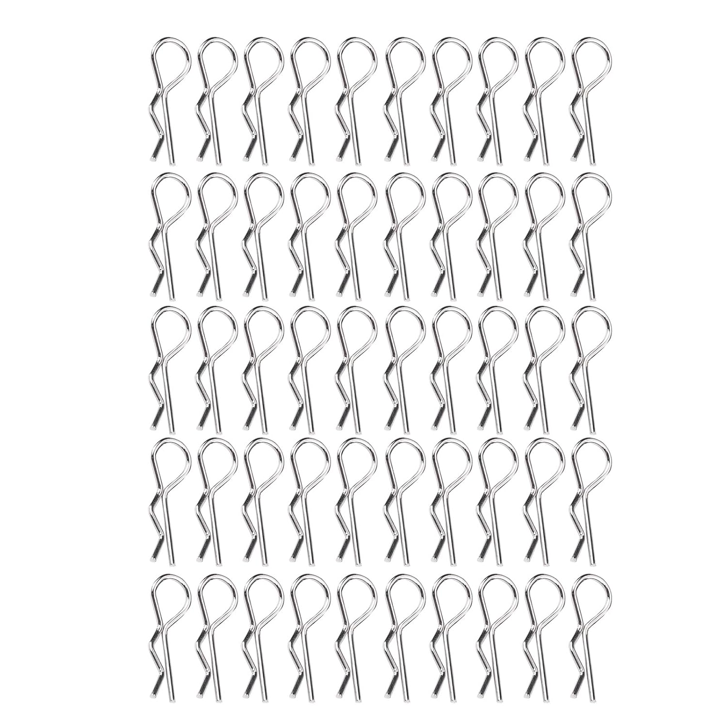 RC Shell Pin Set of 50 R Type Body Clip Pins for Remote Control Car 1/10 1/12 1/16 Scale Easy to Use for RC Hobbyists and Model Car Enthusiasts image number 5