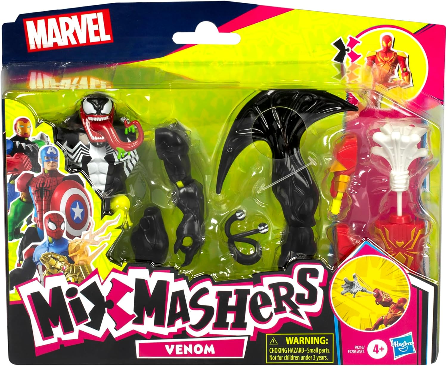 SPIDER-MAN Mixmashers Marvel Venom Customisable Mix and Match Deluxe Action Figure & Accessories