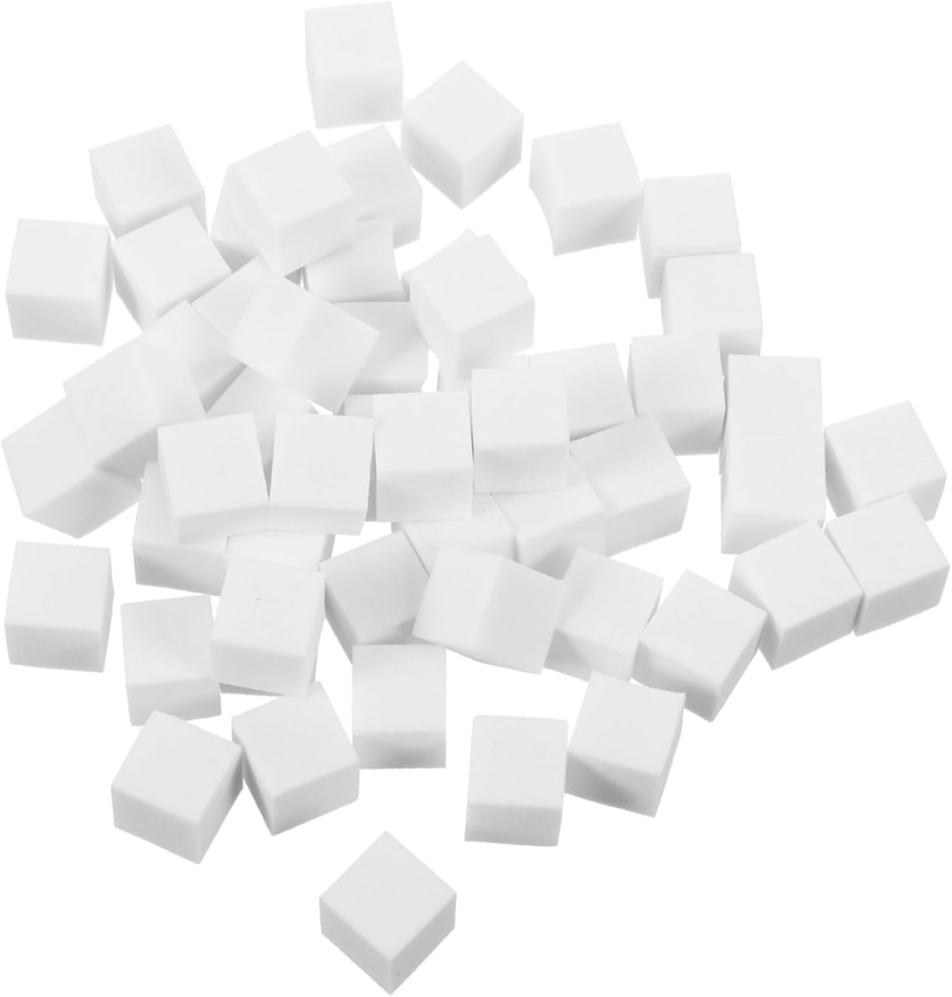 DEARMAMY 100Pcs Small Square Nail Sponges Soft Blending Makeup Sponges for Manicure Precise Mini Convenient Travel Use Nail Art Tools