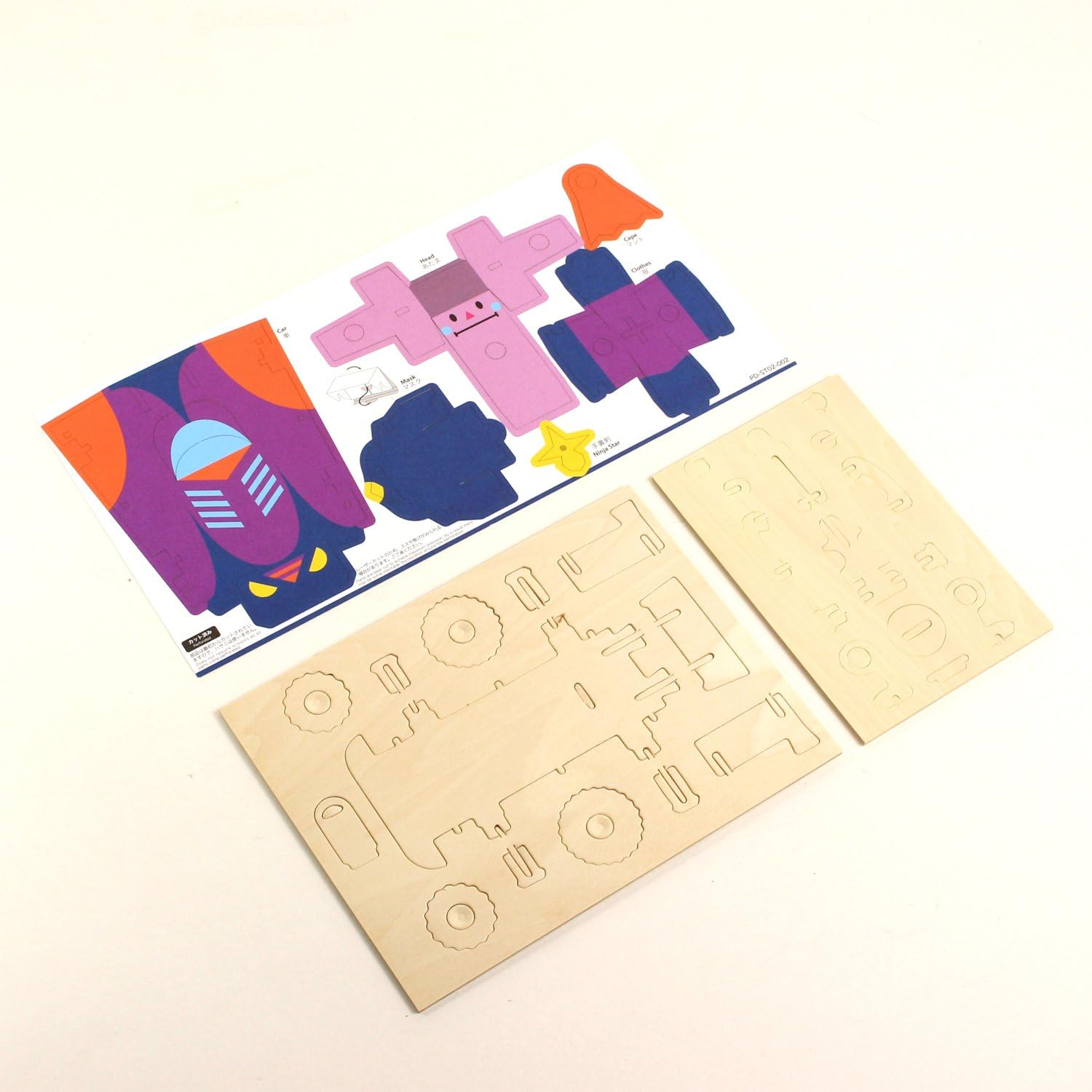 Twelvetone Play Deco Building Kit OWLMAN & OWLMOBILE PD-ST02-002 image number 4