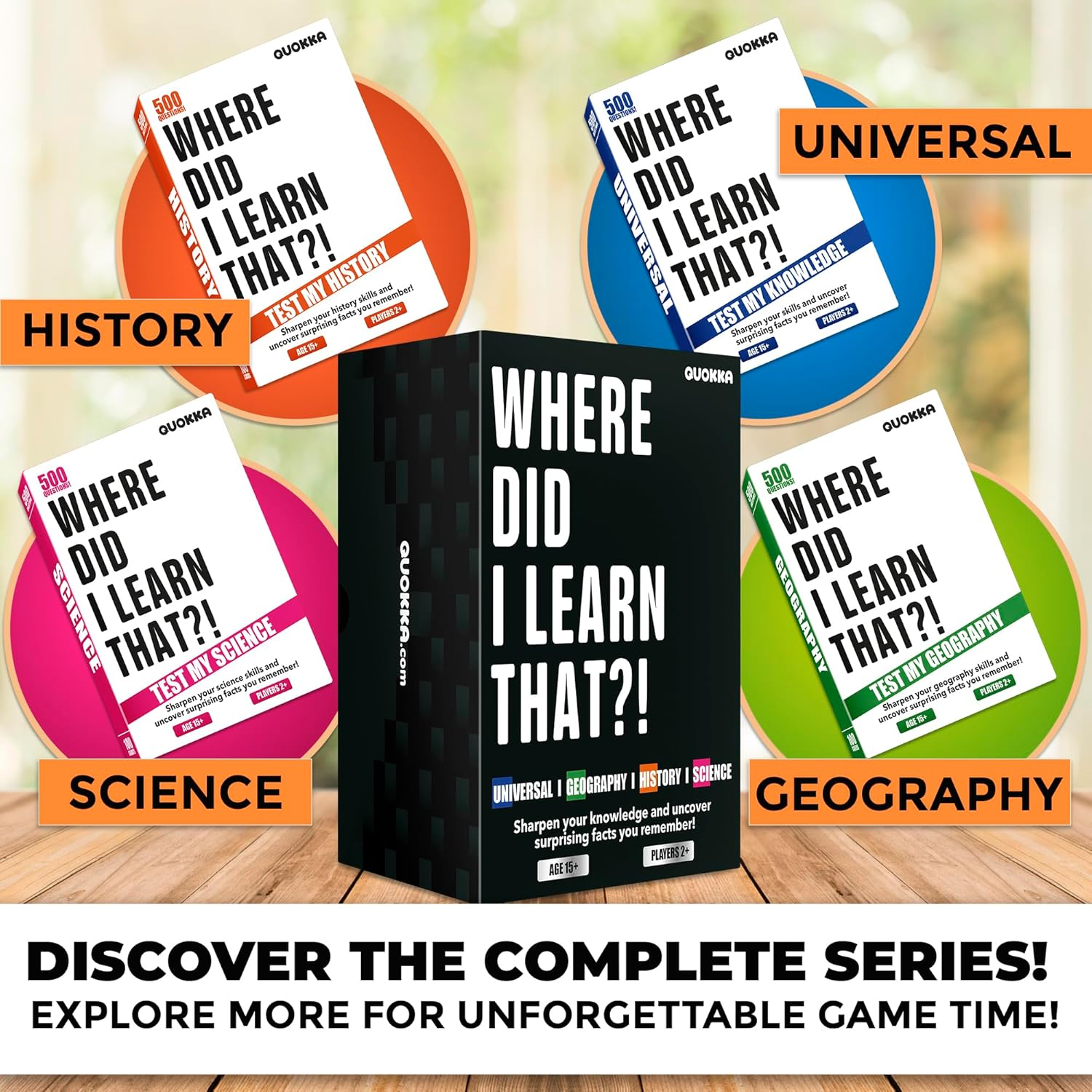 QUOKKA Trivia Card Game with 2000 Questions in Geography, History, Science, and General Knowledge &ndash; Trivia Games for Adults, Teens, and Families &ndash; Trivia Cards with Answers &ndash; Great Board Games Trivia - History image number 5