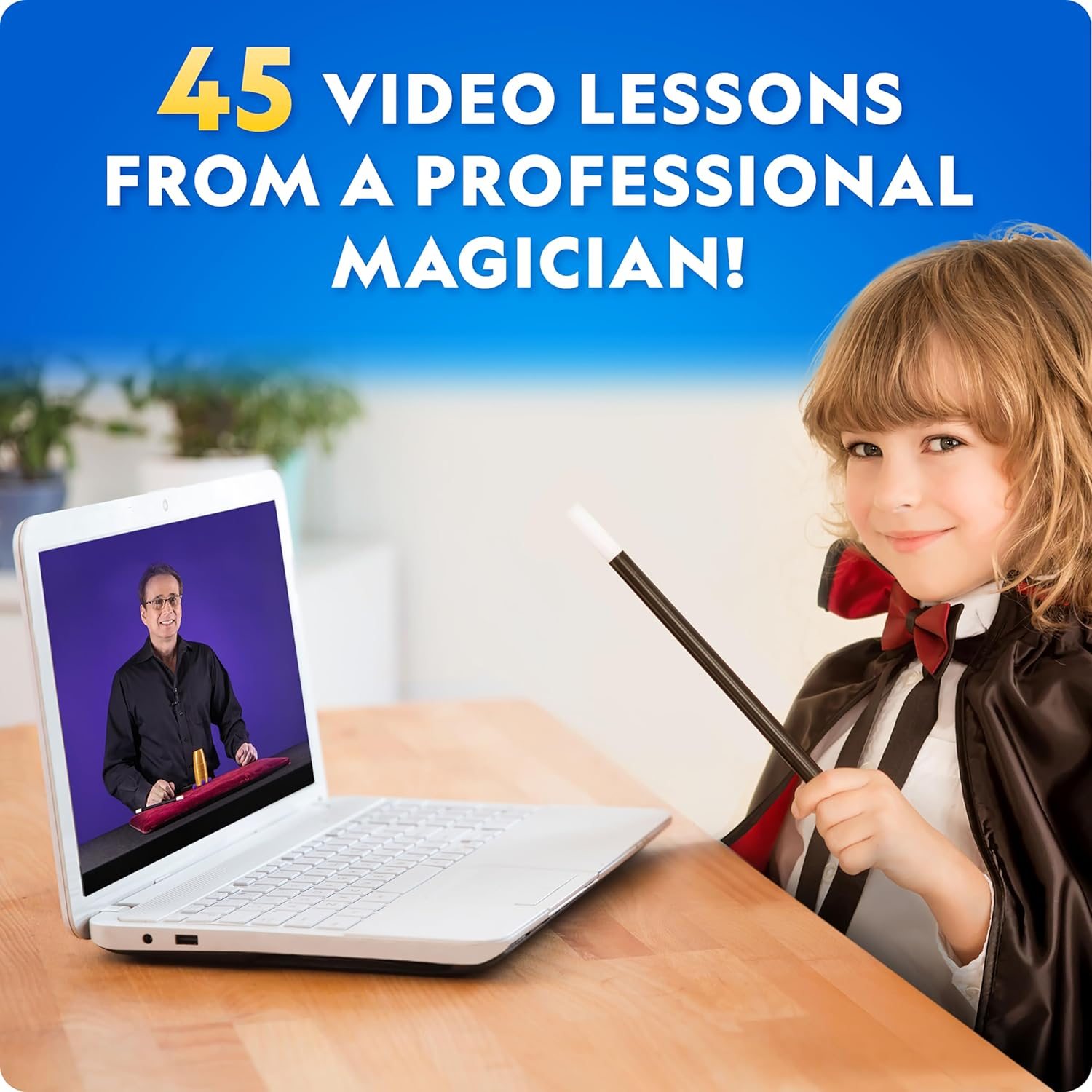 National Geographic Kids Magic Set - 45 Magic Tricks for Kids with Step-By-Step Video Instructions from a Professional Magician, Toys for Boys & Girls