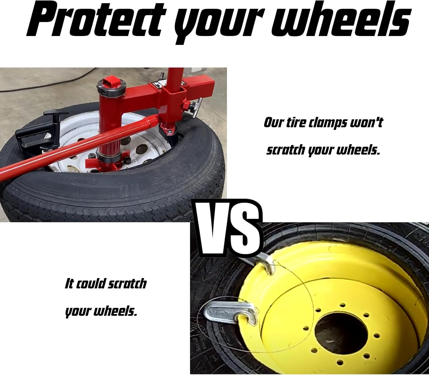 MP2MINGPIN 4PCS Tire Bead Clamp Durable Nylon Tire Changing Tools Drop Center Tool Tire Changer for Car Motorcycle image number 4