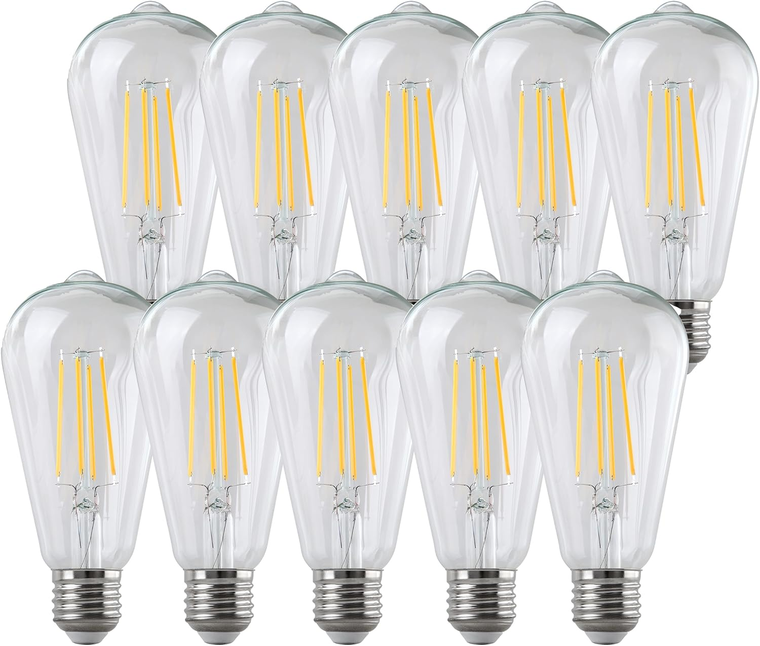 Modura ST64 Vintage Edison Style Filament LED Light Globe Edison Bulb E27 Base 8W 6000K Daylight Non-Dimmable SAA (4) image number 6