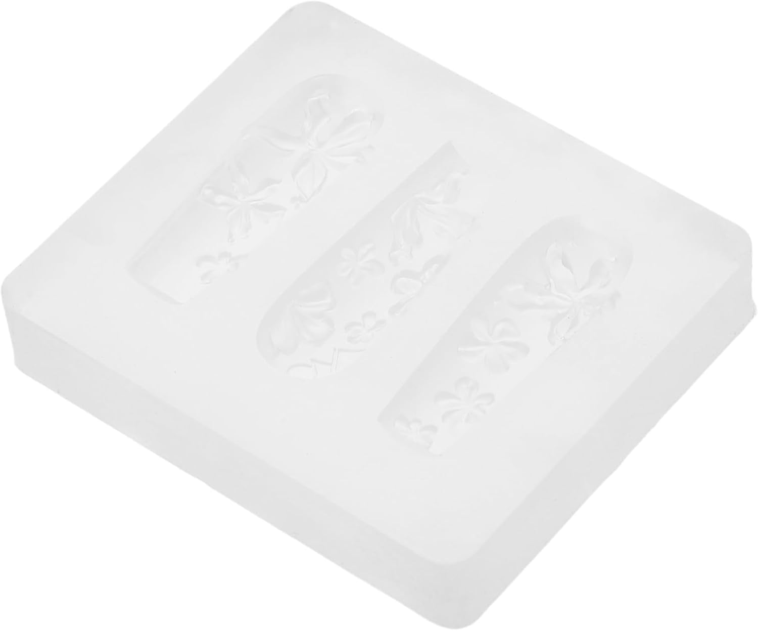 EXQUIMEUBLE Silicone Nail Art Stencils Floral Carving Molds Molds Nail Decor Tools DIY Manicure Accessories image number 4