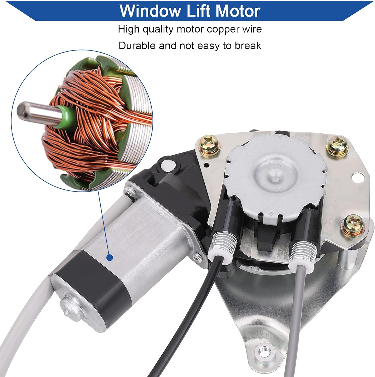 Obaee 748-569 Rear Left Driver Side Power Window Lift Regulator and Motor Assembly Compatible with Jeep Liberty KJ KK 2002-2006, Replace OE 68059647AB image number 6