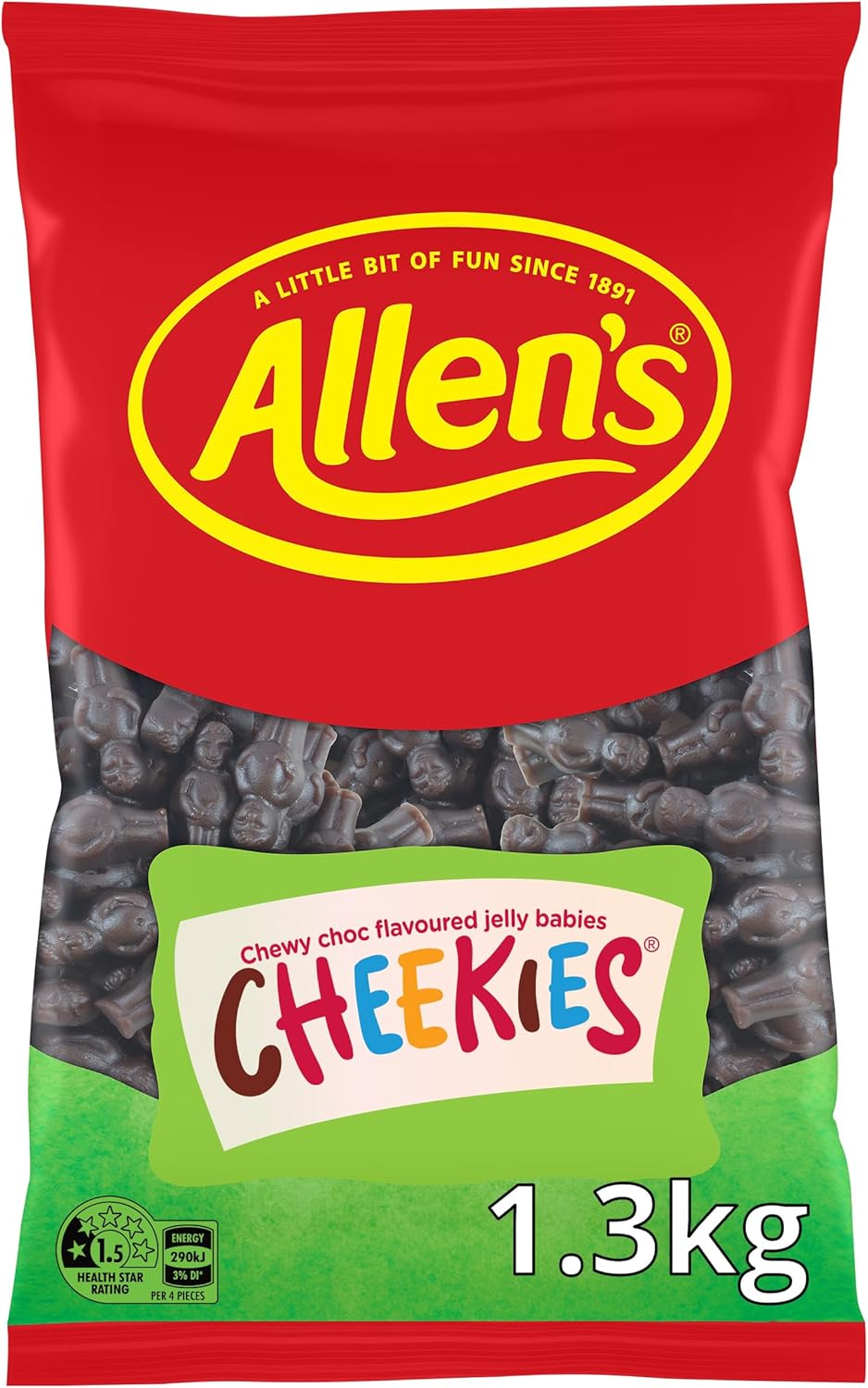 Allens Cheekies Lollies Bag 1.3 Kg image number 1