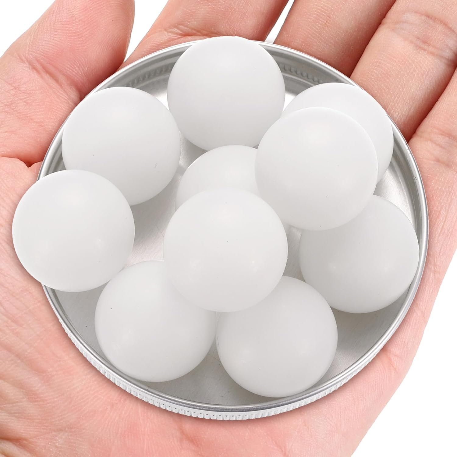 Uxcell 20Pcs POM Bearing Balls 25Mm Solid Plastic Bearing Balls, Precision POM Balls image number 2