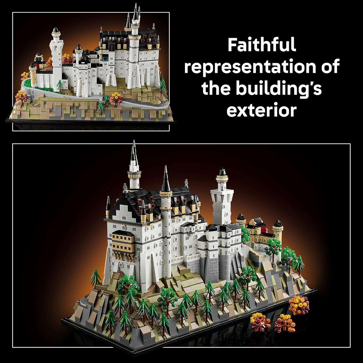 LEGO&reg; Architecture Neuschwanstein Castle (3455 Pcs) Collectible Model Kit, Building Set for Adults, Detailed Recreation of an Iconic European Landmark, Great Toy for Travel or History Lovers 21063 image number 3