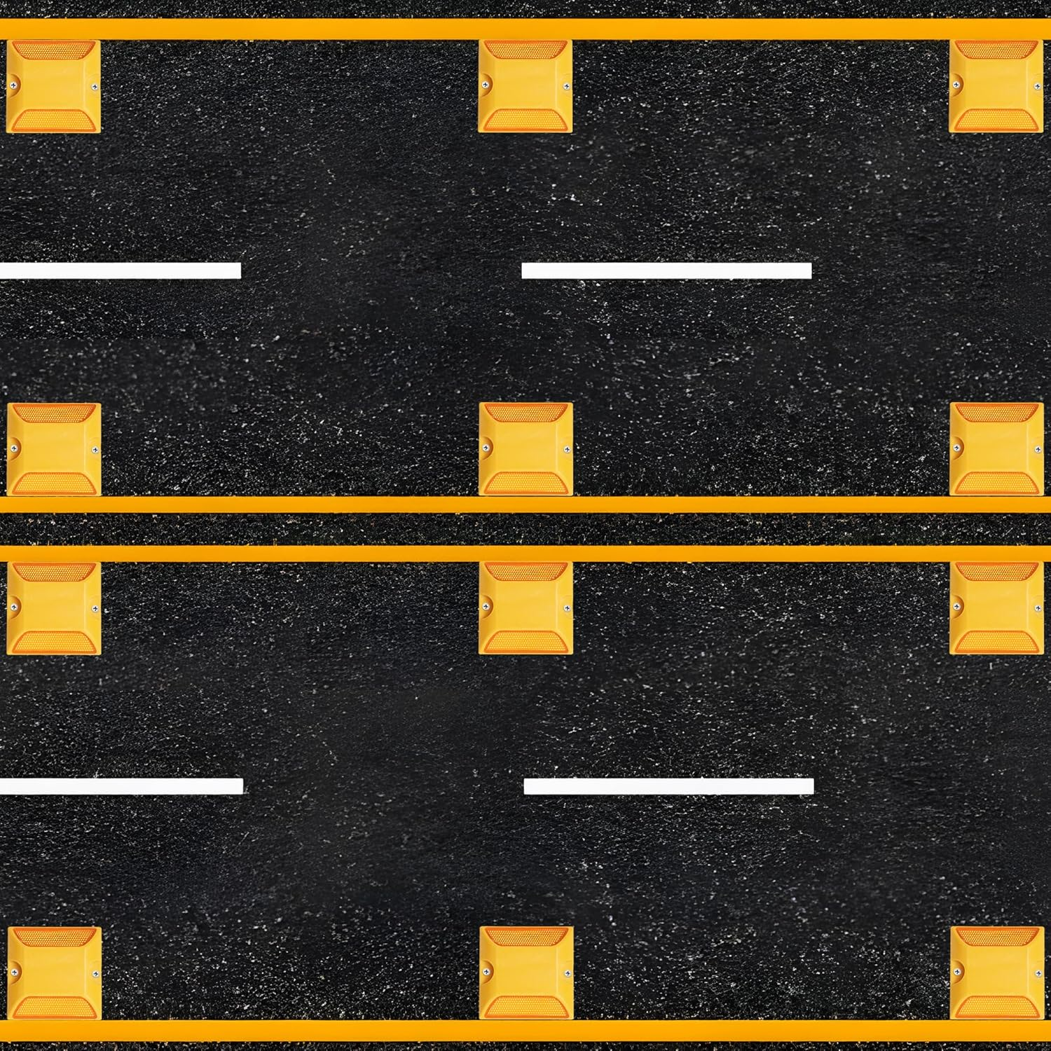 4Pcs High-Visibility Reflective Road Markers - Bright Colors, Nighttime Warning & Multipurpose Use for Parking Lots, Driveways - Ideal for Homeowners and Property Managers image number 2