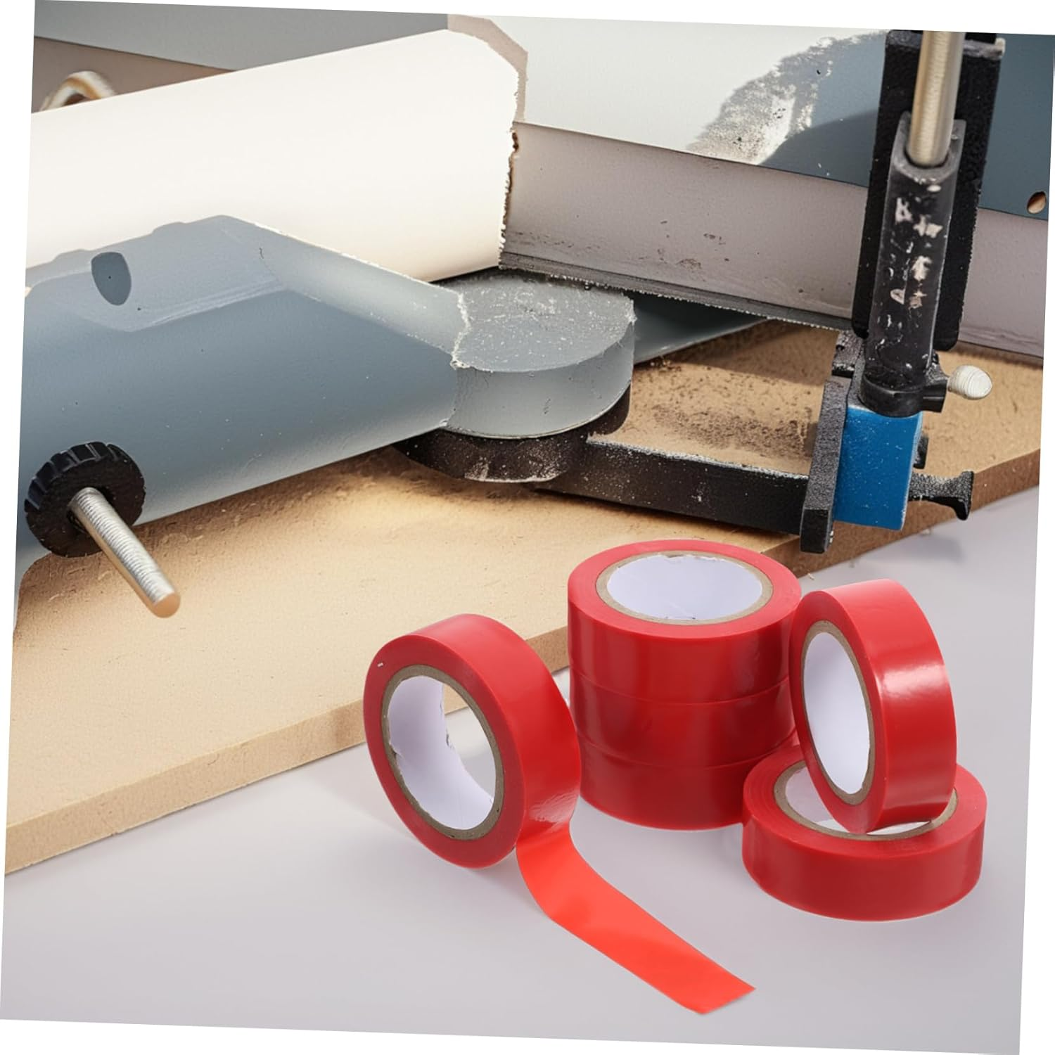 Homoyoyo 6Rolls Flexible Electrical Tape for Wire Harness Wide Tape for Home Repair High-Temperature Resistance Mask Glue Suitable for Outdoor Indoor Use image number 5