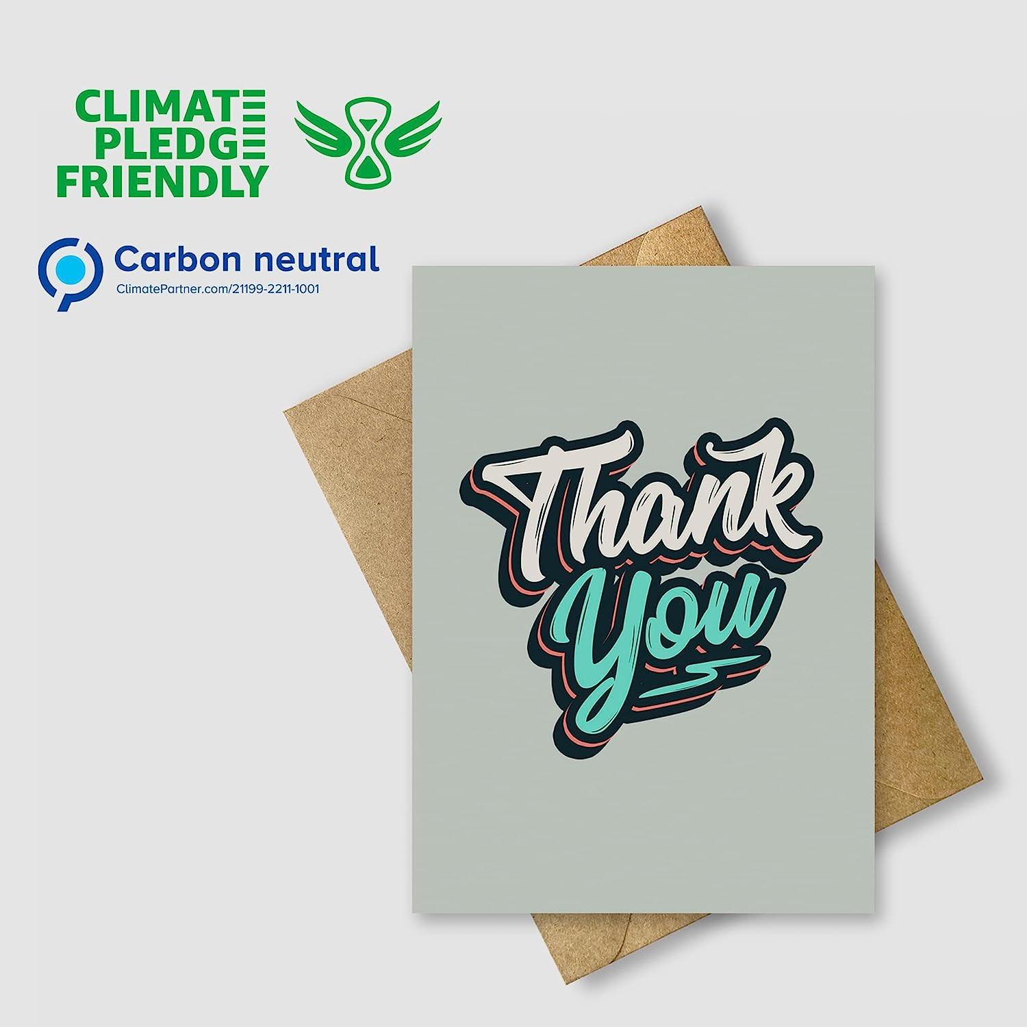 Individual Thank You Card with Envelope for Any Occasion | Awesome Present Idea to Show Gratitude for Her or Him | Perfect Card to Say Thank You to a Family Member, a Member of Your Staff or a Friend image number 4