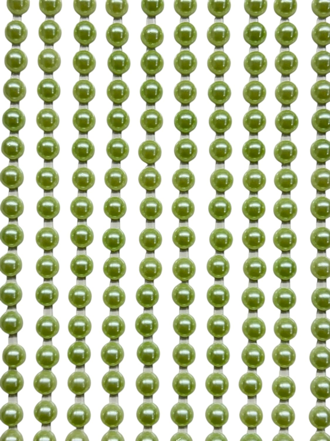 400 Self Adhesive Pearls 6Mm Small round Pearl Stick on Adhesive Beads Embellishment (White) - Burgundy Red image number 1