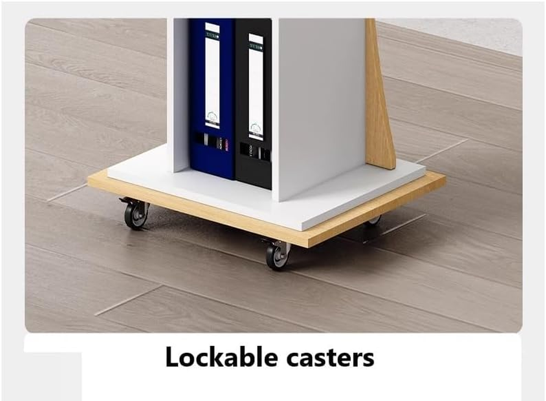 Xibolai Mobile Wooden Podium Stand with Wheels Lectern 16MM Wood Board Elegant Design with Storage Wooden Pulpit image number 3