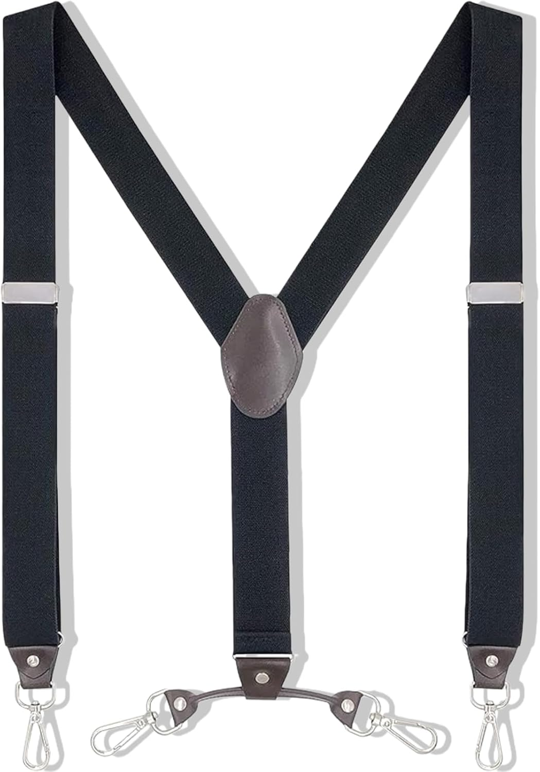 Vymoreon Men'S Suspenders with 4 Swivel Hooks for Heavy Duty, Big and Tall Mens Braces for Trousers