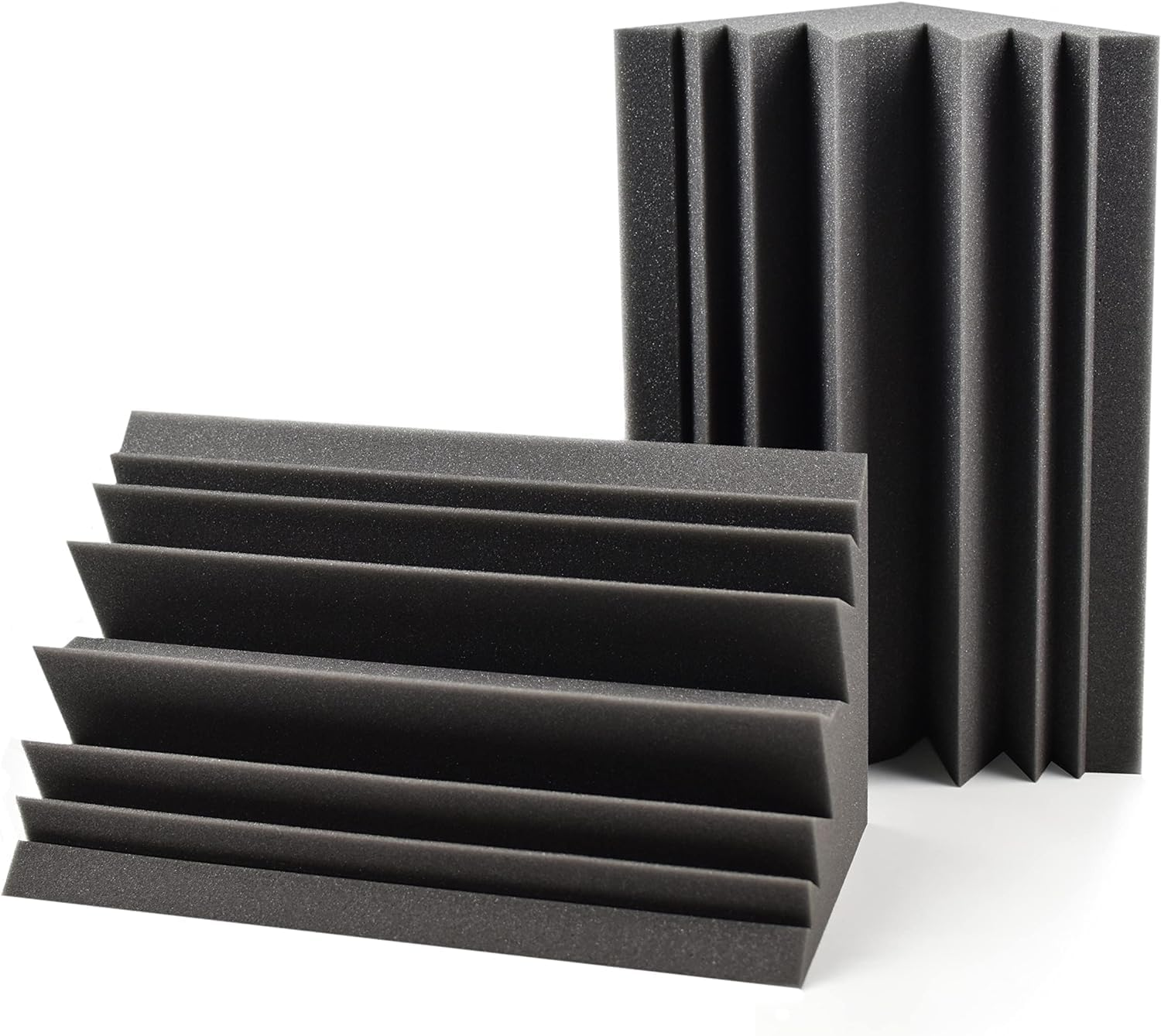 [24PCE] Ideer Life Sound Proof Padding Blocks Sound Absorbing Wall Panels Corner - Grey