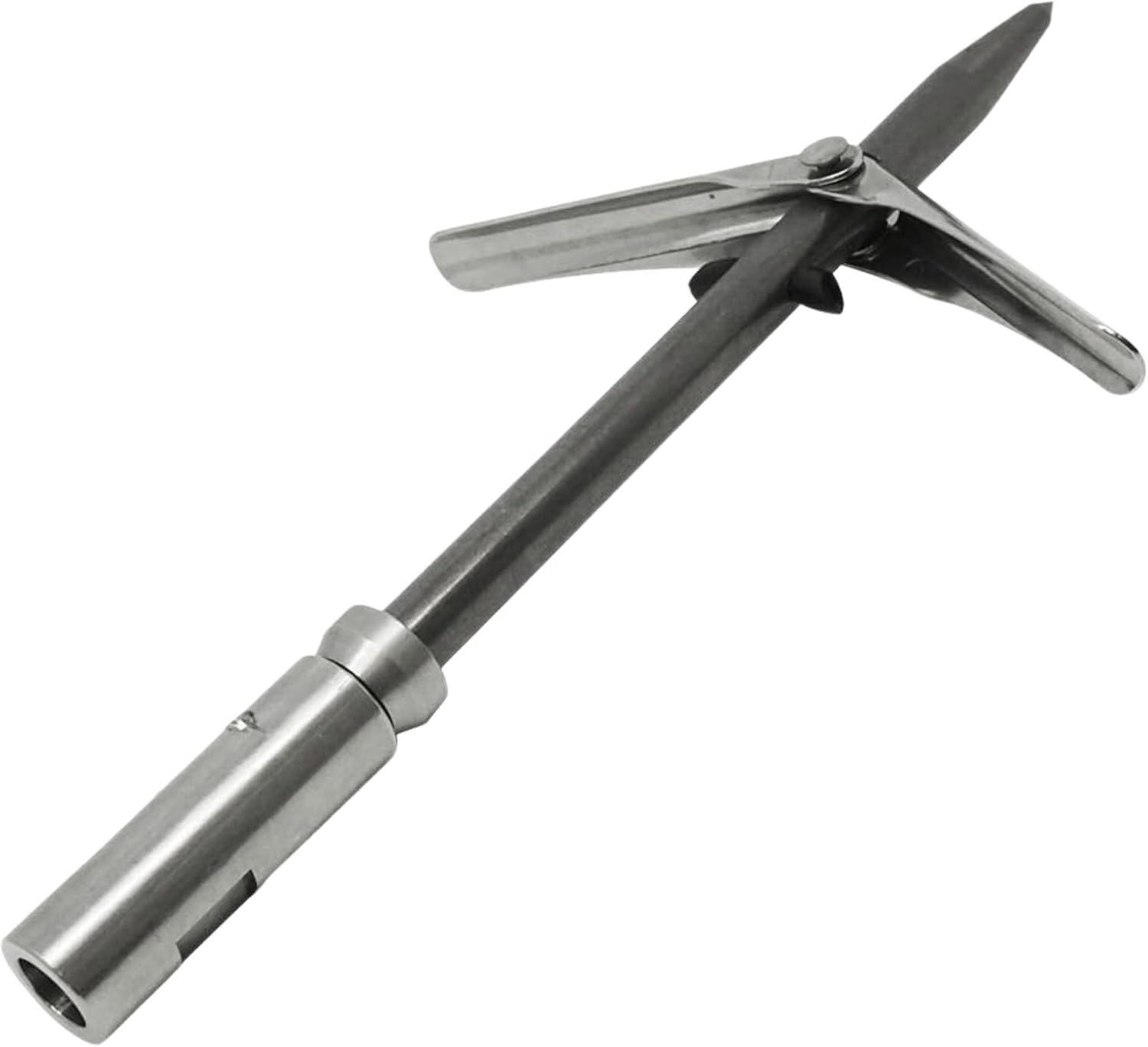 Scuba Choice 6Mm Twin Barb Double Wing Pole Spear Tip with Keeper, Durable Stainless Steel, Compatible JBL & Other Threads, Premium Spearfishing Gear image number 4