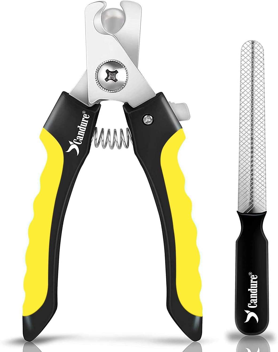 Candure Dog Nail Clippers for Pet Grooming - Professional Cat Nail Trimmers Suitable for Small to Medium Breeds with a Safety Guard & Nail File image number 5