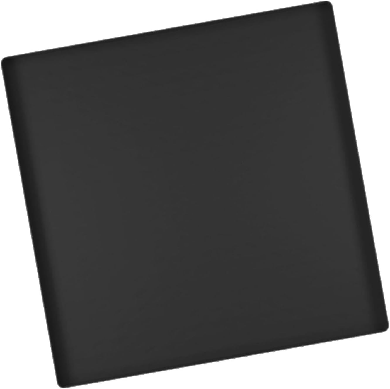 Perfk Silicone Fridge Floor Mat Large Drip Tray 60Cmx60Cm Spill Prevent Mini Fridge Drip Pan High Raised Edge for Indoor Gardening, Black image number 1