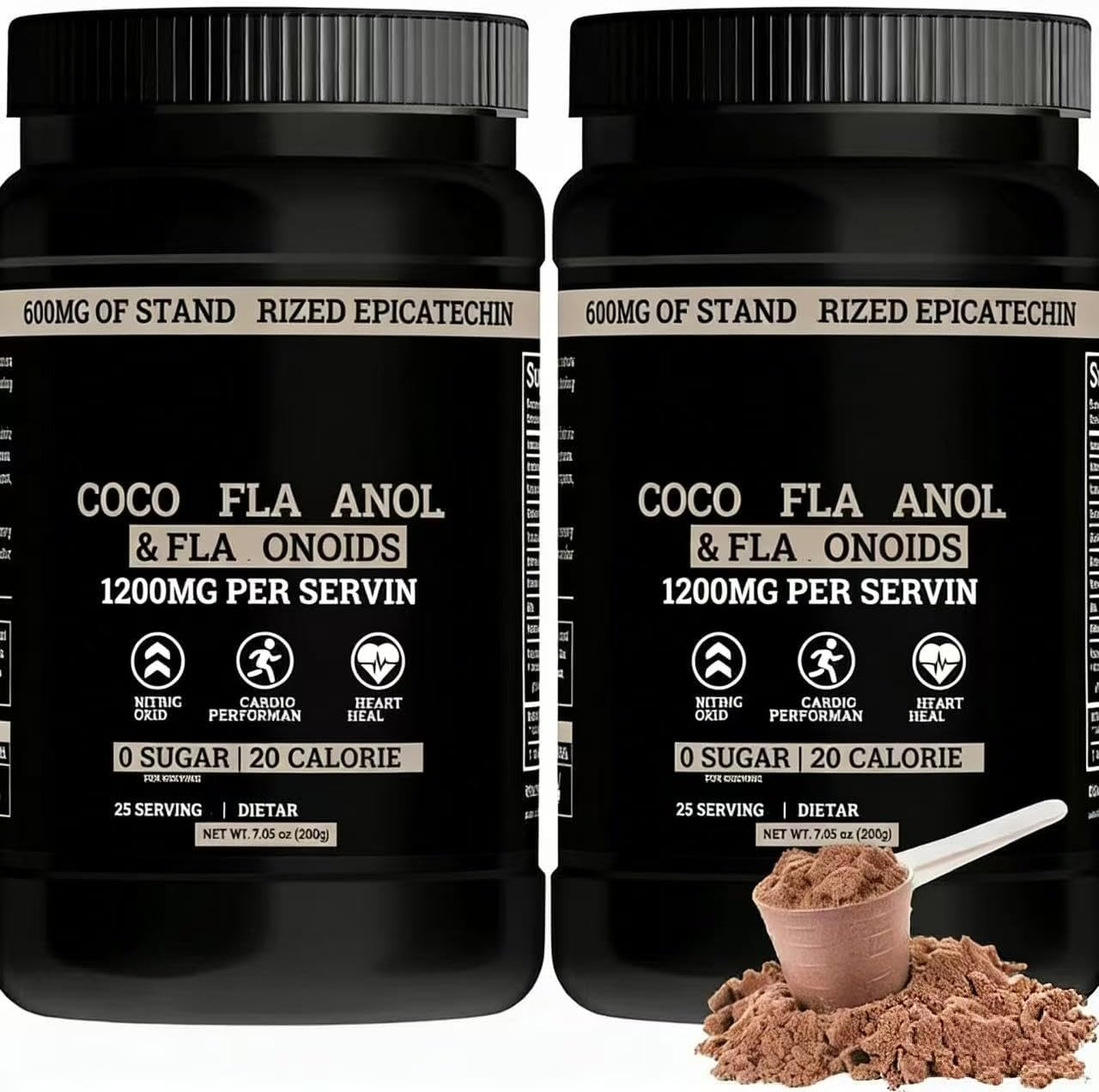 Flav-Anol-Cocoa Powder 10X Flavanols than Cocoa & 600Mg of Epicatechin for Health,1Pcs