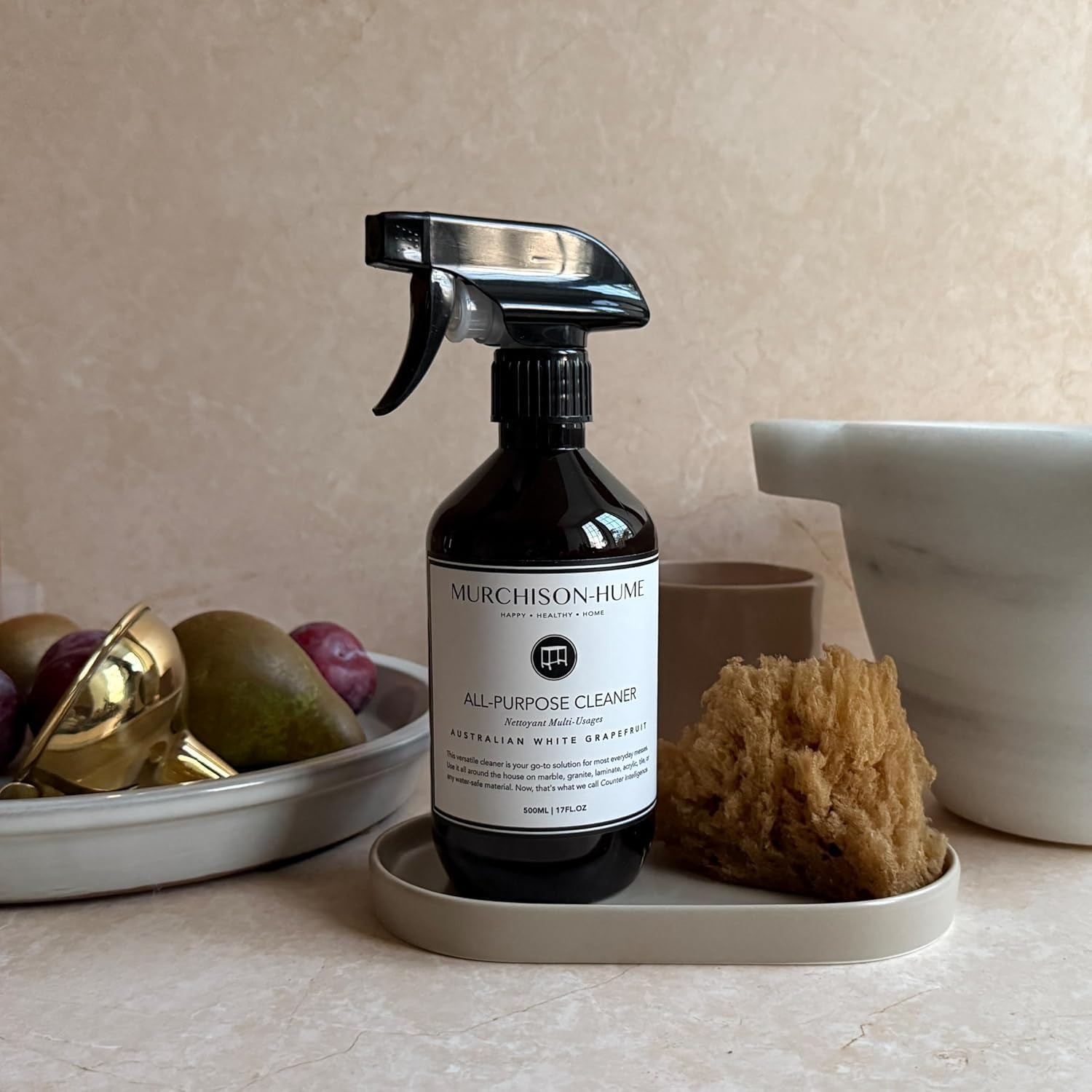 Murchison-Hume All-Purpose Cleaner - Vegan, Plant-Based, and Biodegradable Formula, Safe for Household Surfaces, Refillable Spray Bottle, 500Ml (Australian White Grapefruit) image number 6