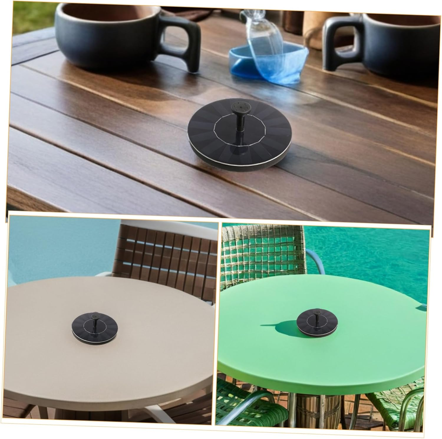 Milisten Solar Floating Fountain Pump Compact Solar-Powered Water Feature for Ponds Pools Birdbaths Outdoor Landscaping Decor with Smart Circulation and Design image number 3