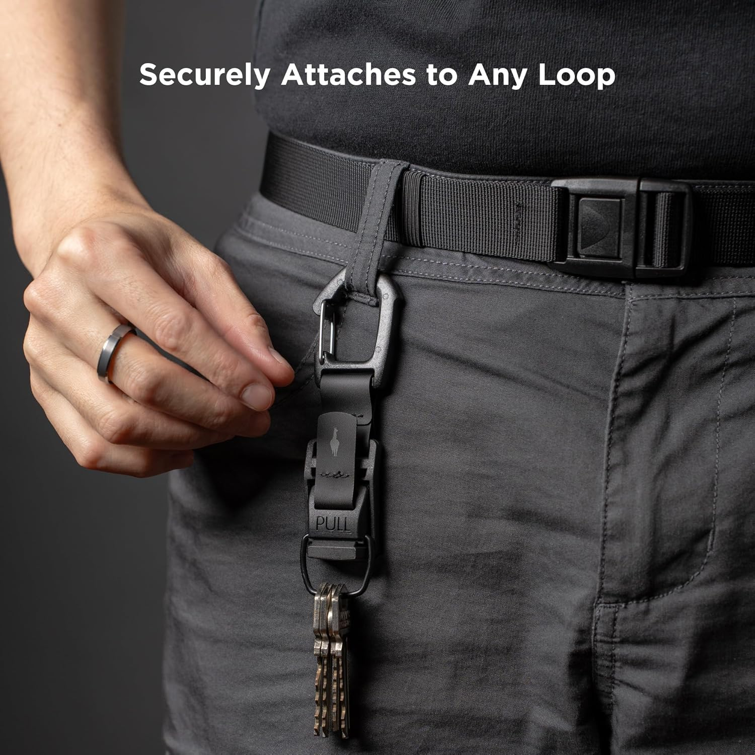 ALPAKA HUB Carabiner - Versatile Pouch, Quick Release Keychain - Magnetic Latch, Key Clip - Attach to ALPAKA Sling Bag,Tote Bag, Belt Loops, and More image number 6