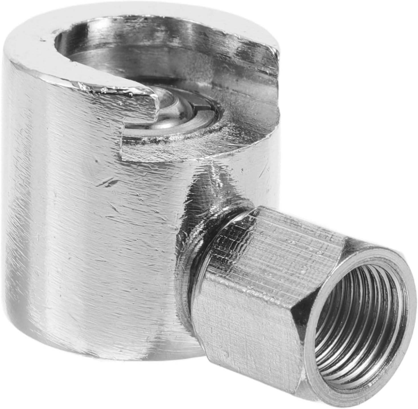 TINEASUR Flat Button Oil Gun Head Grease Coupler Adapter Replacement Button Head Grease Fitting for Hydraulic Automotive Lubrication image number 1
