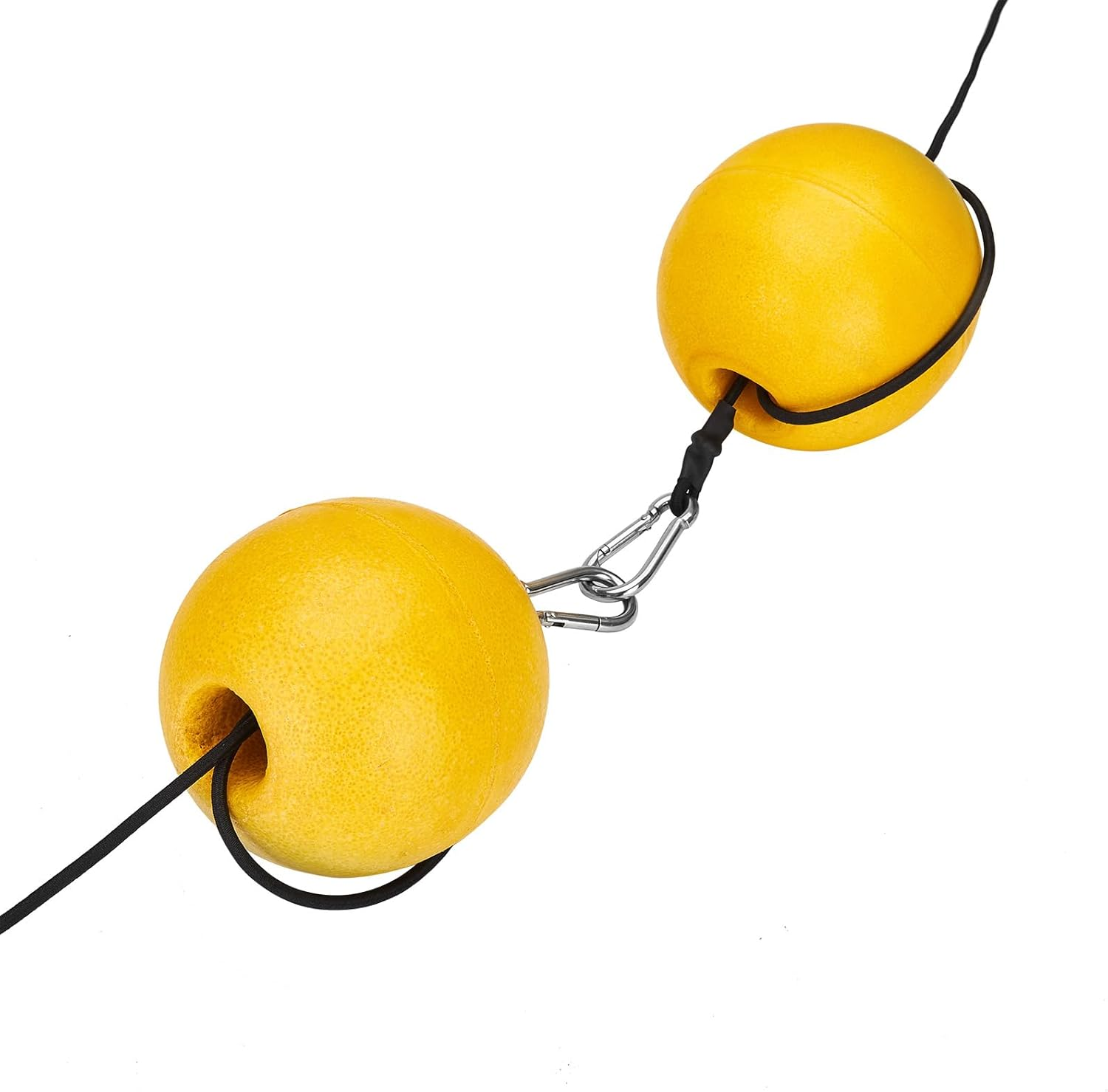 Anchor Buoy Float,2 or 4Pcs Crab Trap Floats Anchor Marker Buoy,High Visibility Buoy Float with 51" Bungee Cord & Clip - Yellow 4Pcs image number 2