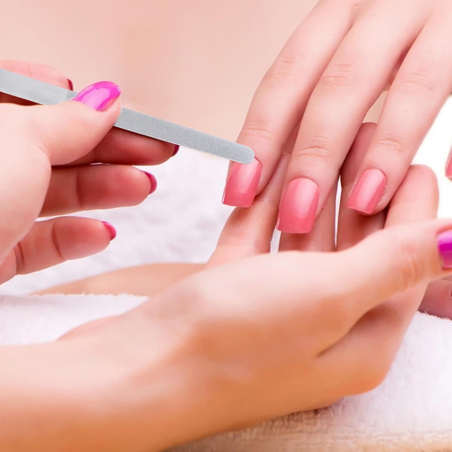 Nail File - Professional Nail Files | Toenail File | Metal Nail File | Long Coarse and Fine Grit for Shaping and Styling Natural and Artificial Nails, Long Lasting, Perfect for at Home Manicures image number 3