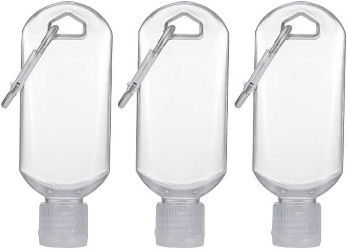 3 Pcs Transparent Hot Sauce Keychain Bottles image number 1