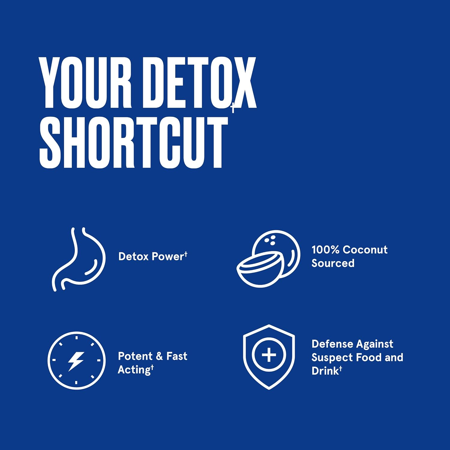 Bulletproof Coconut Charcoal, Supports Better Digestion and Gas Relief (90 Capsules) image number 5