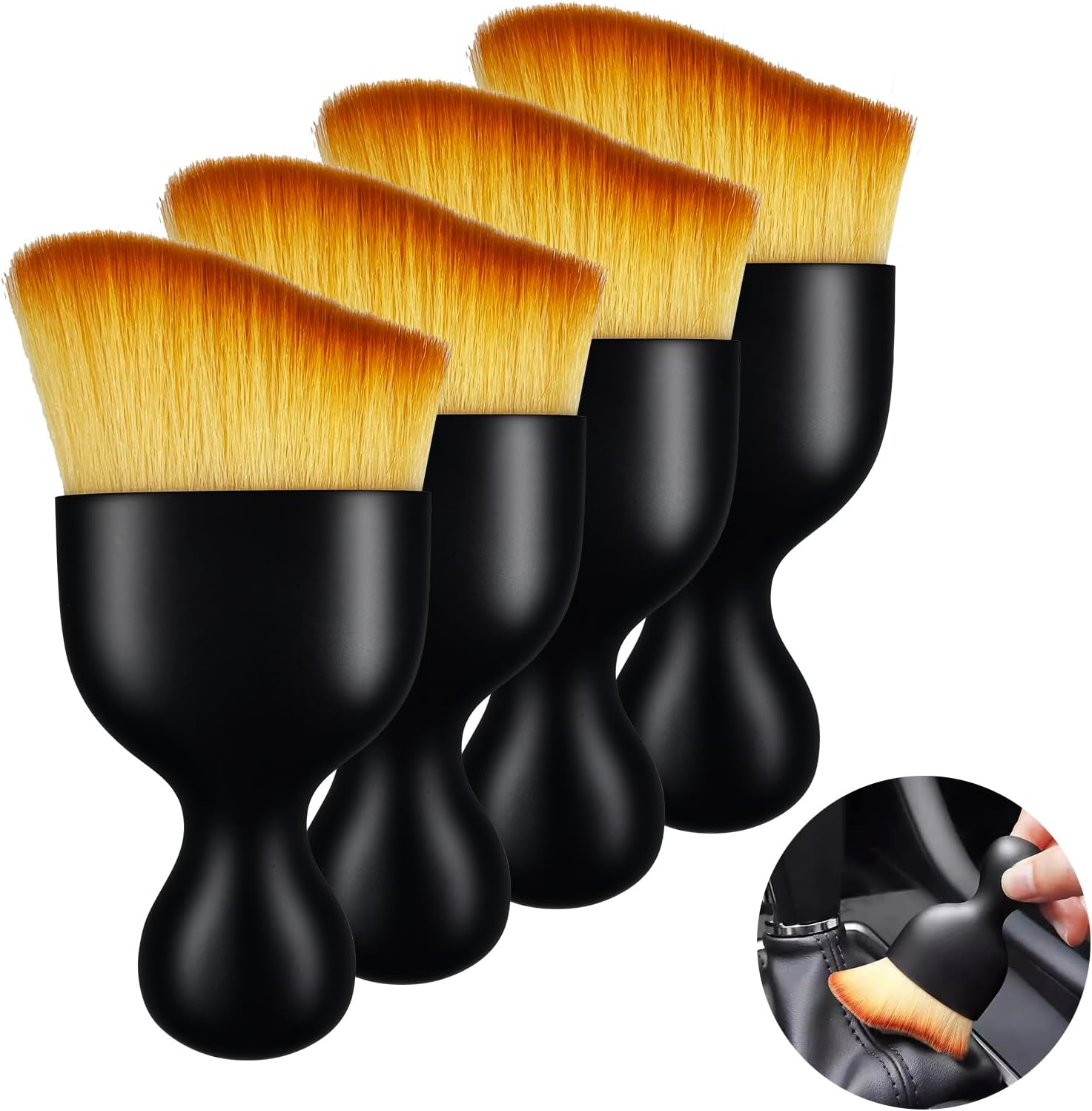 Set of 4 Car Interior Dust Sweeping Soft Brush, Dust Brush, Car Brush Interior, Car Care, Cleaning, Cleaning Brush, Car Brush, Cleaning, Dust Sweeping Car Brush image number 6