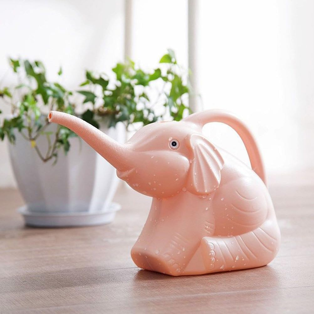 Toddmomy Baby Elephant Sprinkling Water Mini Watering Can Decorative Plants Garden Water Pot Succulent Watering Pot Potted Plants Water Kettle Elephant Watering Can Pp Household Flowerpot image number 5