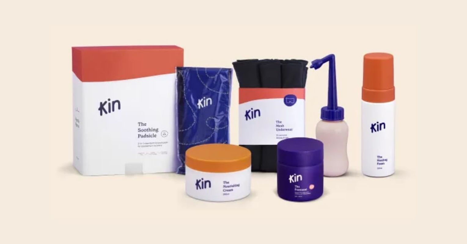 Kin Peri Bottle 300Ml | Ergonomic Postpartum Care Bottle | Gentle Cleansing for Vaginal and C-Section Recovery, Postpartum Care Portable Travel Bidet | 1 Count image number 2