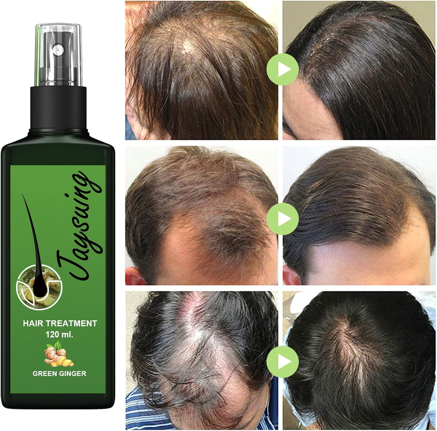 Green Ginger Hair Treatment Spray, 120Ml