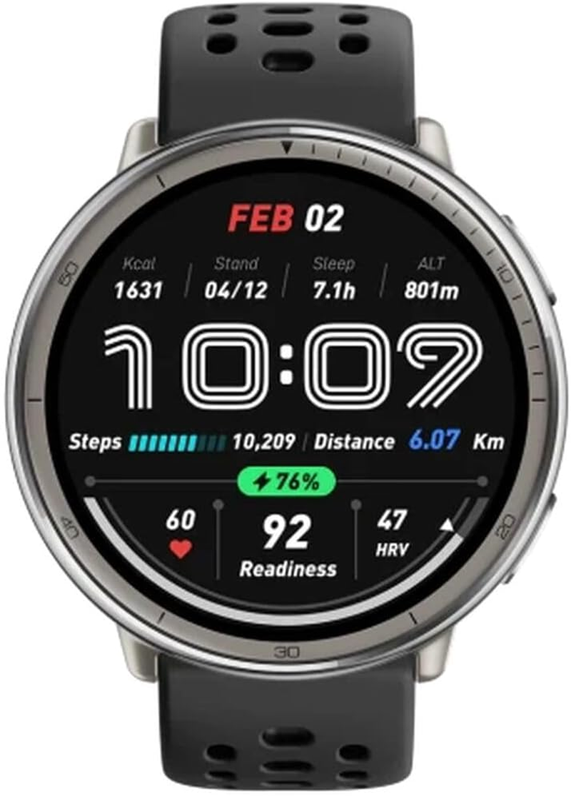 Amazfit Active 2 Smart Watch 44Mm, NFC Payment, AI, Voice Control, GPS & Free Maps, 10 Day Battery, Fitness Tracker Smartwatch with 160+ Sports Modes, 5 ATM Water Resistant for Android & Iphone