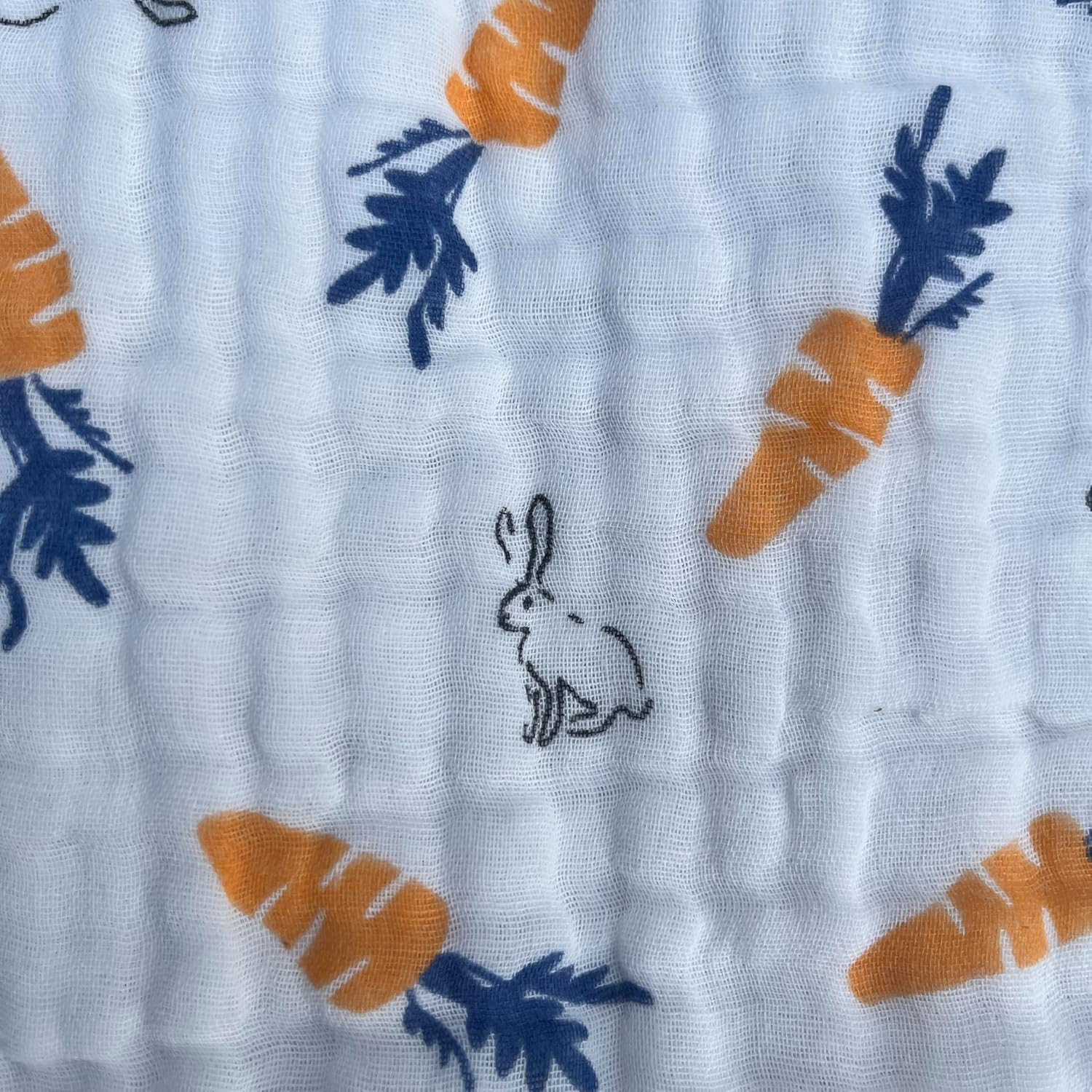 Organic Muslin 100% Genuine Premium Soft Cotton Baby Burp Cloths Assorted Designs 6 Pack Large 50X25 Cm image number 1