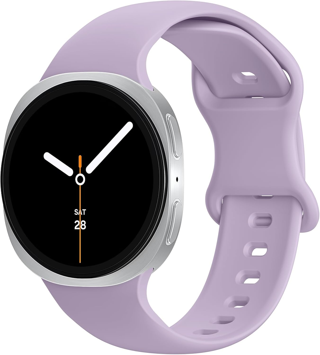 Sport Bands for Samsung Galaxy Watch 8 Band 40Mm 44Mm/Watch 8 Classic Band 46Mm Women Men,Soft Silicone Waterproof Rubber Strap for Samsung Galaxy Watch 8 Classic Bands 46 Mm/Watch 8 44 Mm 40 Mm